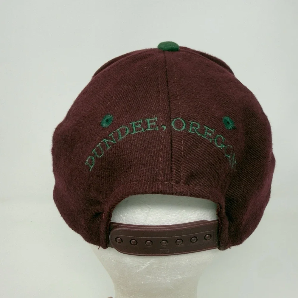 Vtg Duck Pond Cellars Merlo & Green Embroidered Duck Baseball Hat Cap Adjustable